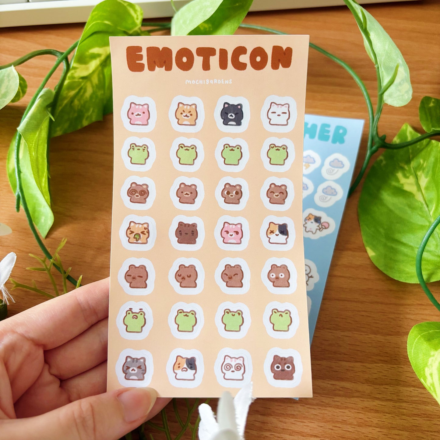 Emoticon Journalling Vinyl Sticker Sheet