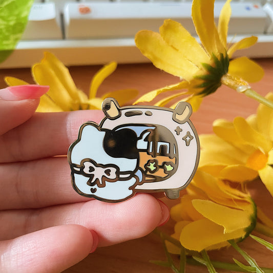 Farming Game Enamel Pin