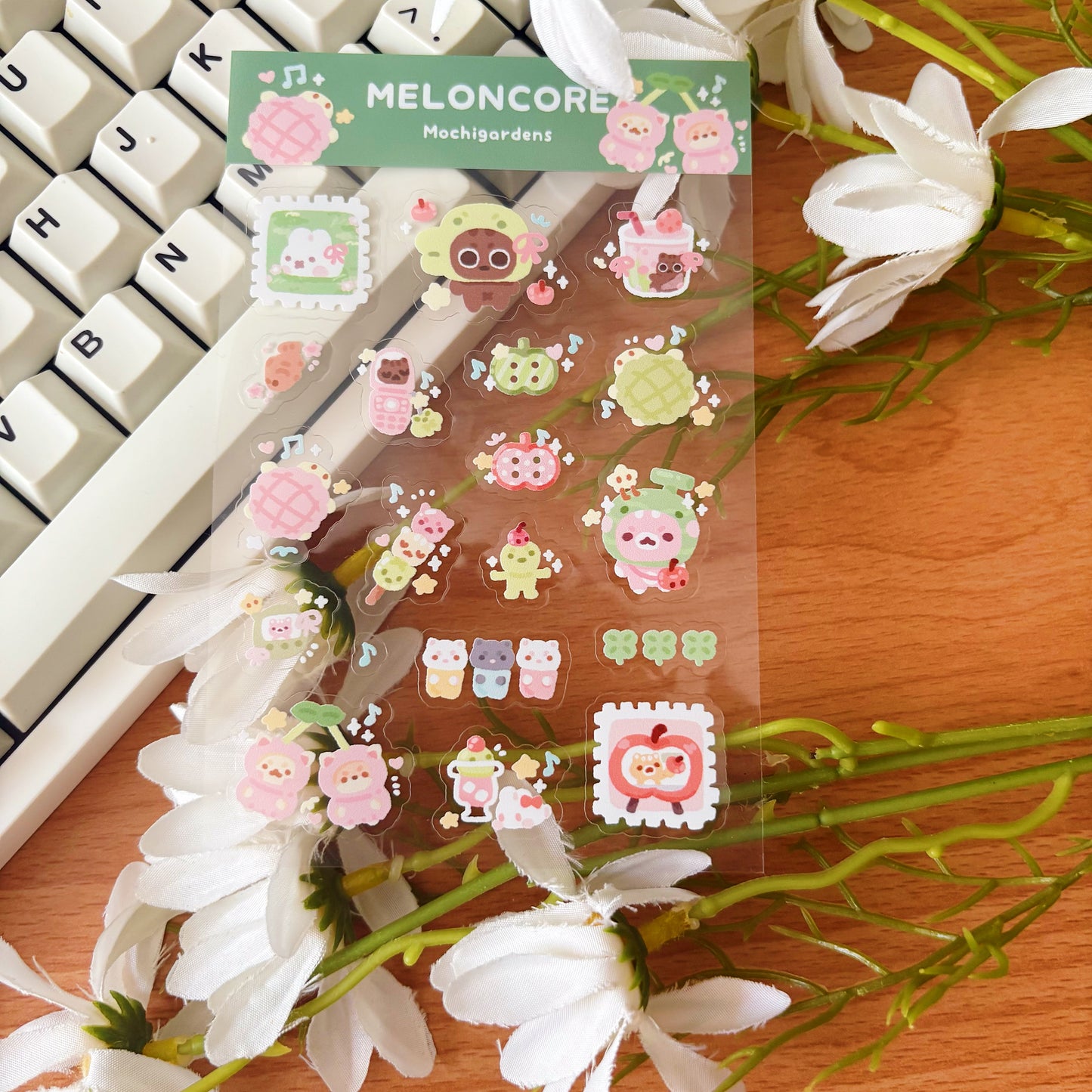 Meloncore Transparent Sticker Sheet
