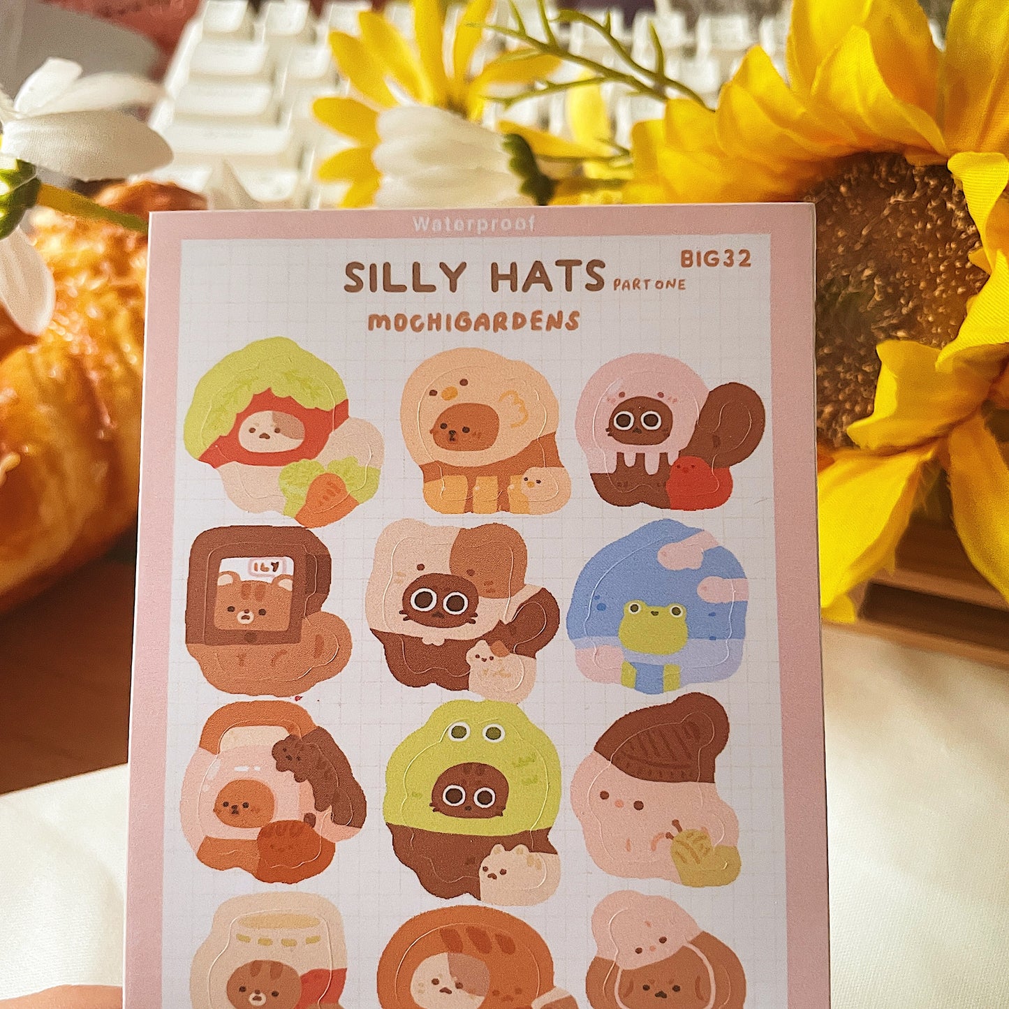 Silly Hats Sticker Sheet *Waterproof