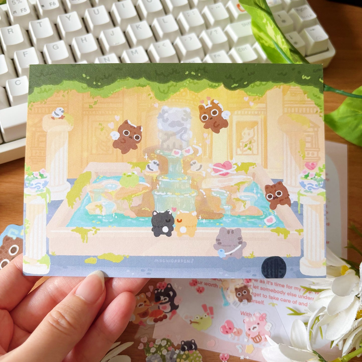 February Ko-Fi Sticker Sheet + Print Set - Cupid (Also available individually)