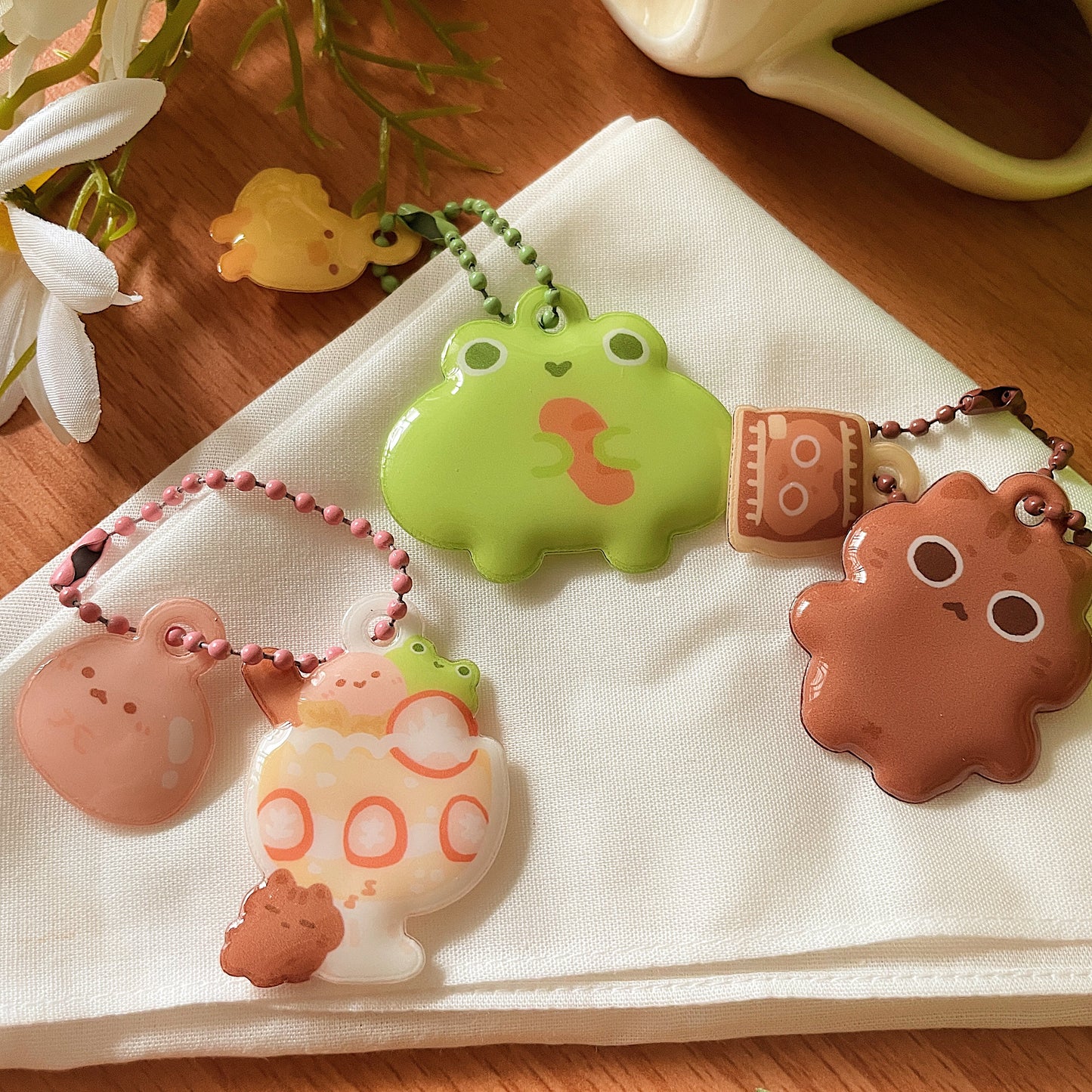 Squishy Cookie Keychain