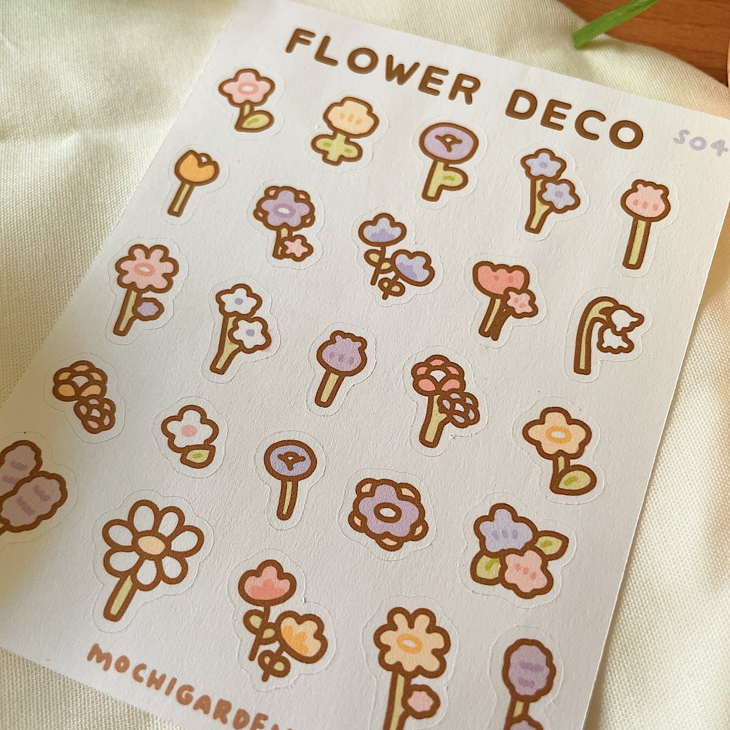 Flower Deco Sticker Sheet