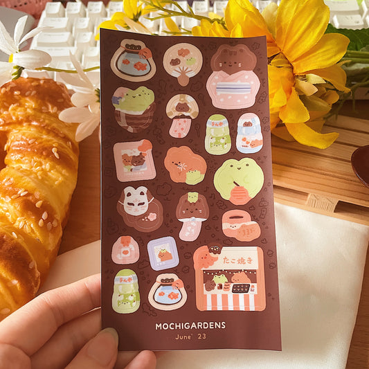 June Ko-Fi Sticker Sheet - Summer Festival *Waterproof