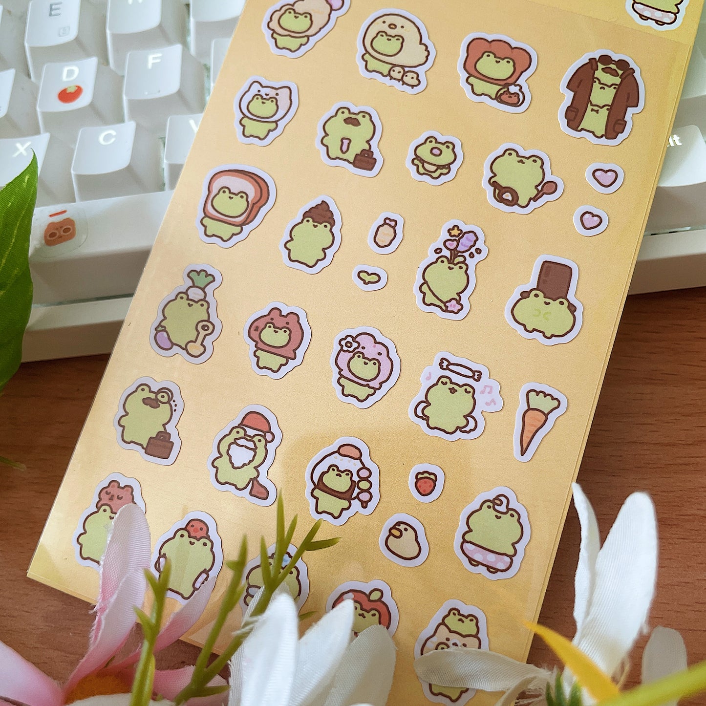 Matcha Outfits Transparent Sticker Sheet