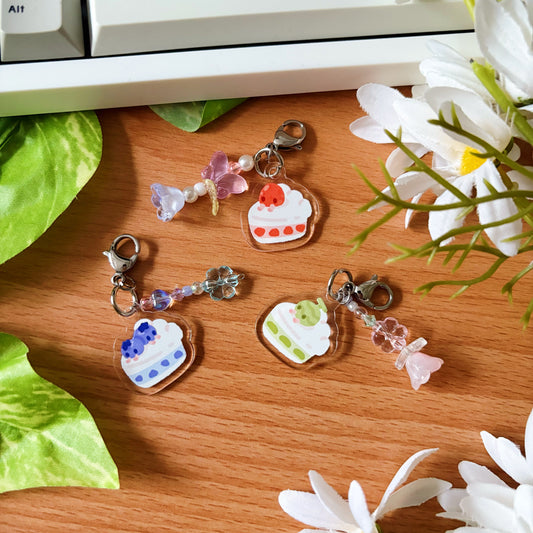 Assorted Cake Keychains (Handmade)