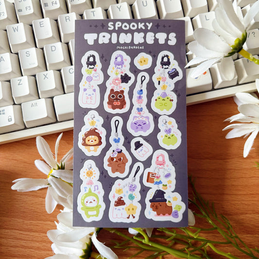 Spooky Trinkets Glossy Sticker Sheet