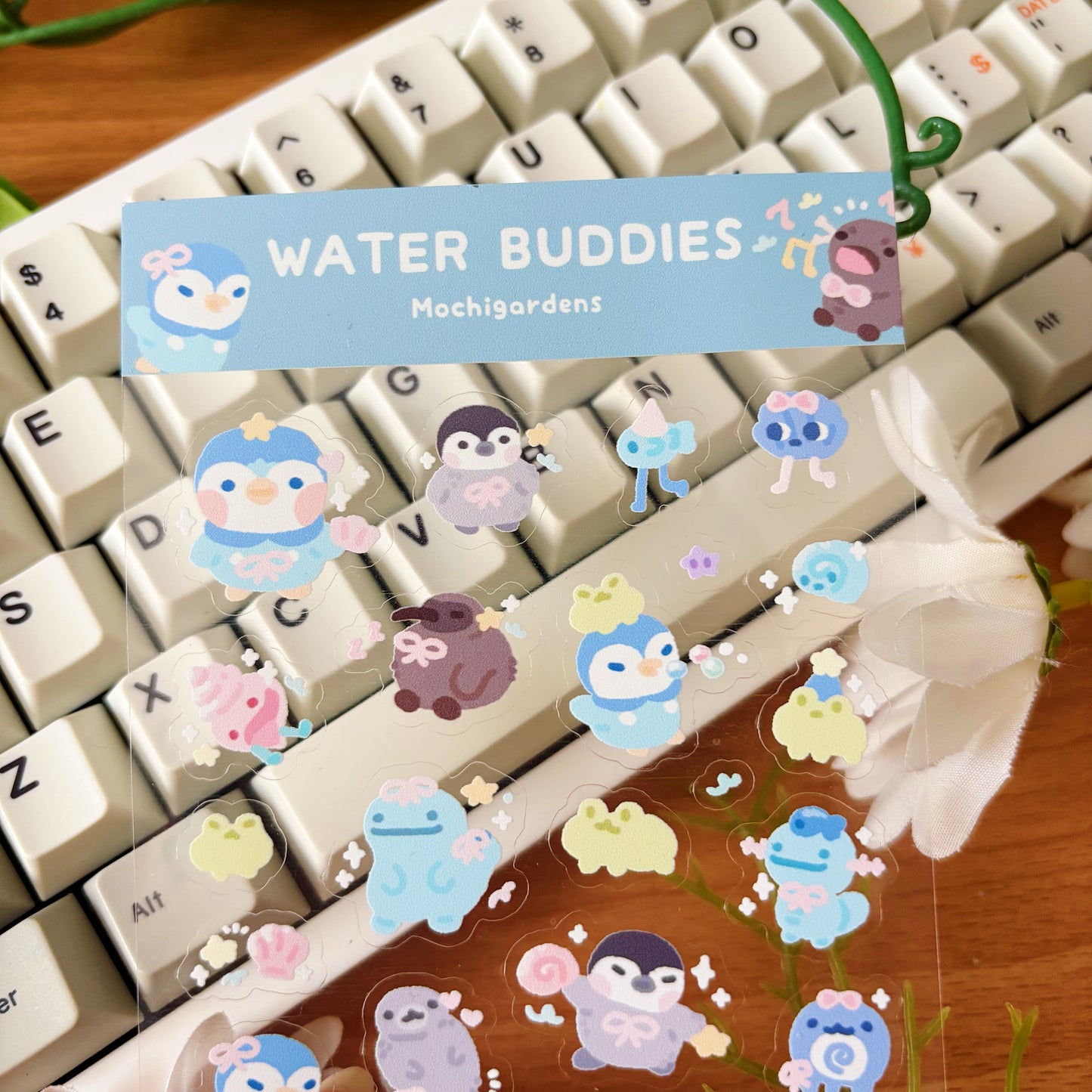 Water Buddies Transparent Sticker Sheet