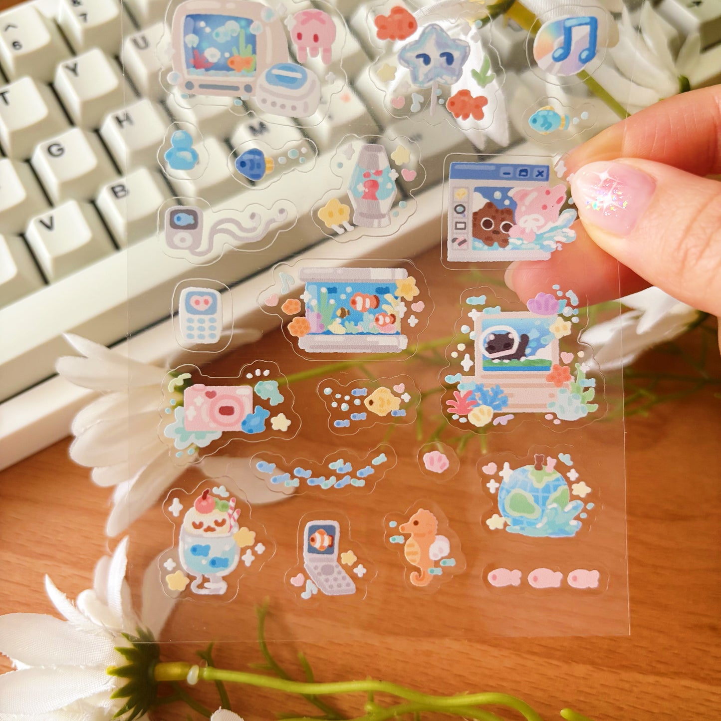 Aquacore Transparent Sticker Sheet