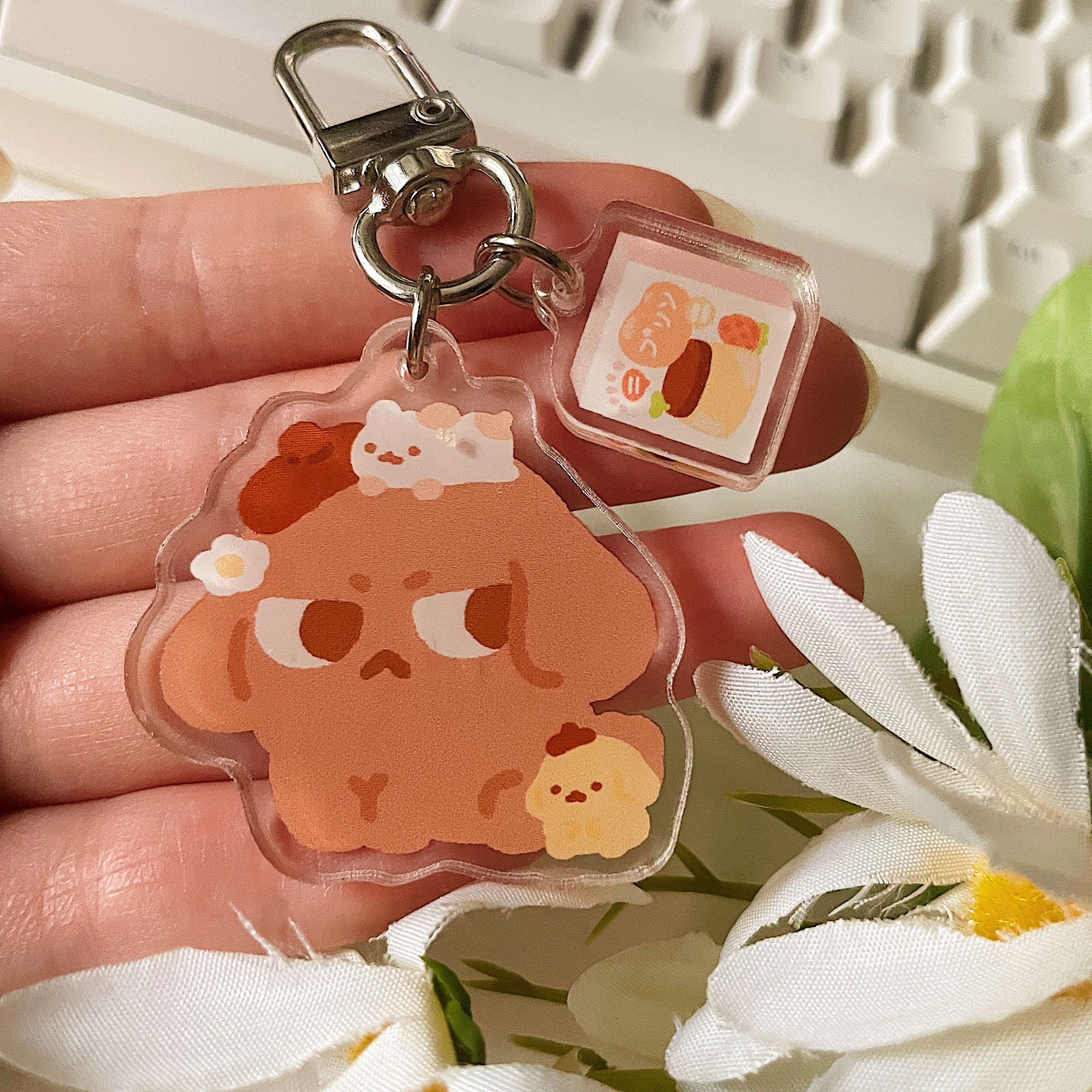 Munch Pudding Keychain – Mochigardens Store