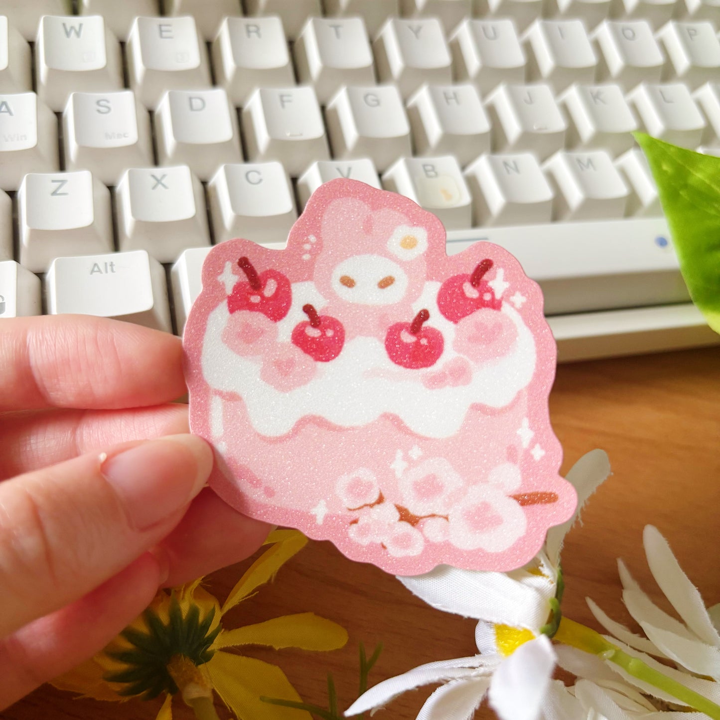 March Ko-Fi Sticker Sheet + Print Set - Sakura Cafe (Also available individually)