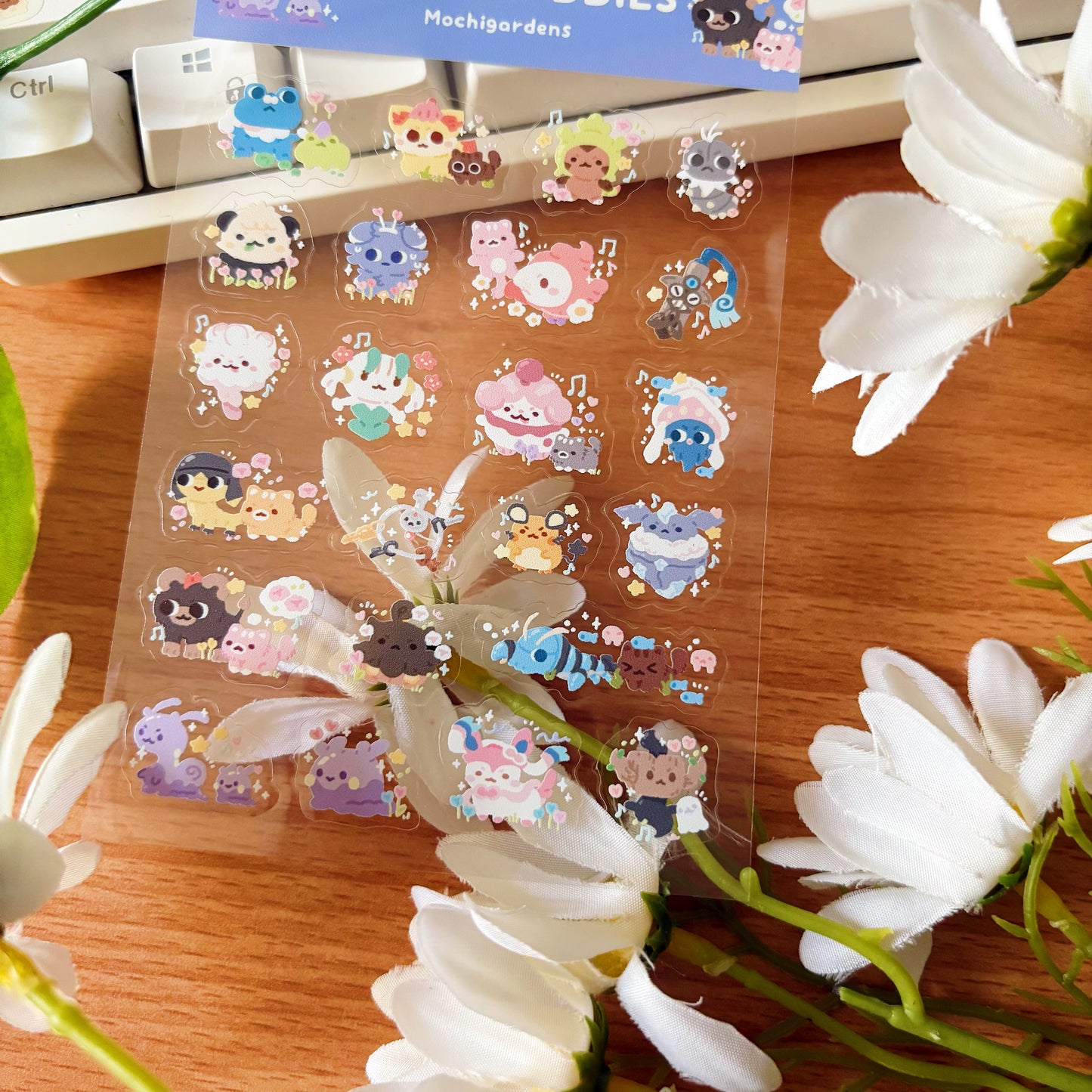 Gen 6 Buddies Transparent Sticker Sheet
