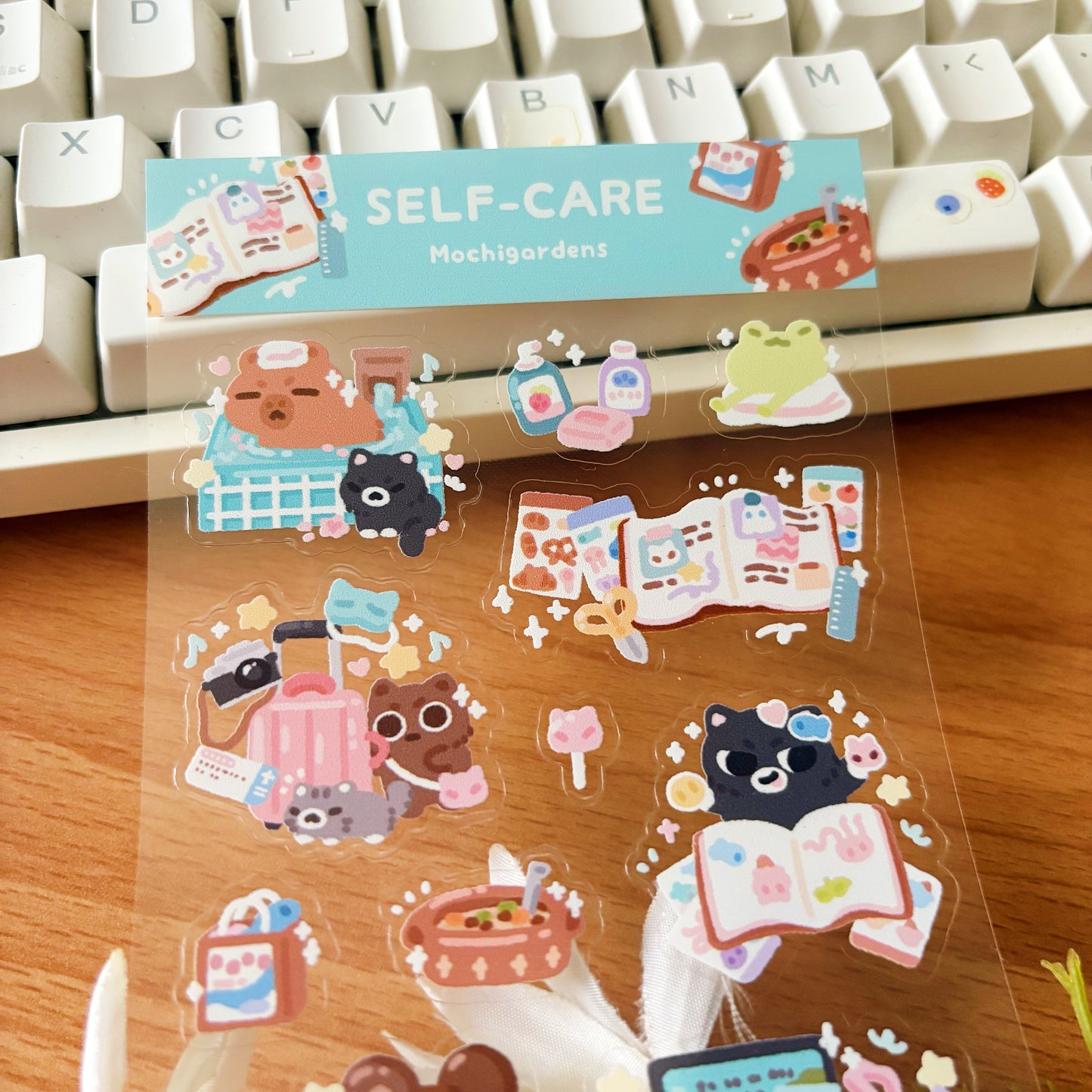 Self-Love Transparent Sticker Sheet