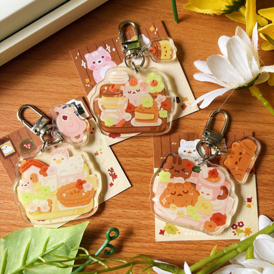 Assorted Cafe Keychains