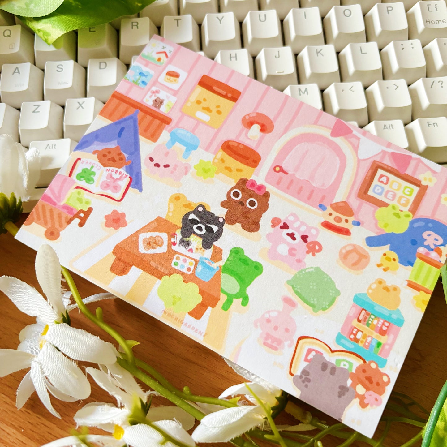 January Ko-Fi Sticker Sheet + Print Set - Kindergarten (Also available individually)