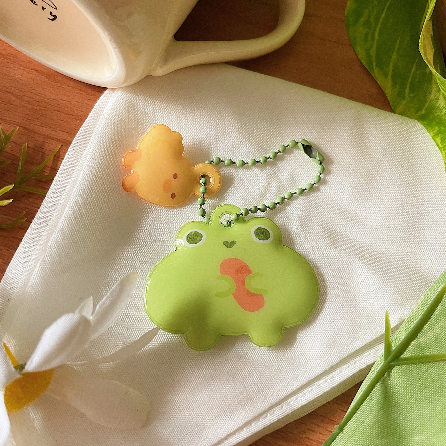 Squishy Matcha Keychain