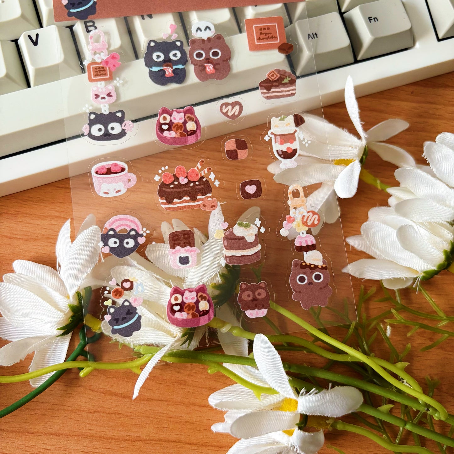 Choc Delight Transparent Sticker Sheet