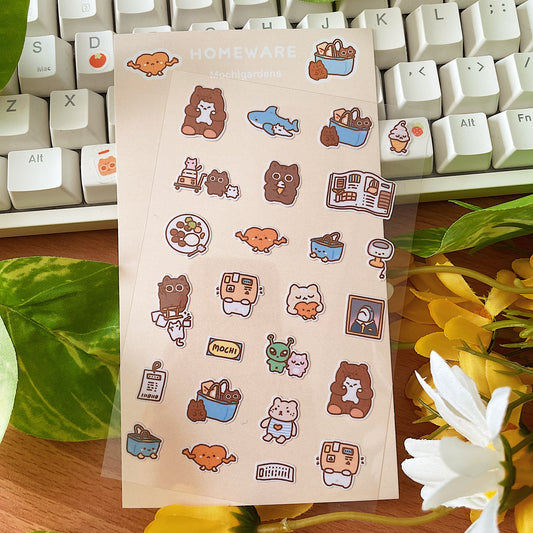 Homeware Transparent Sticker Sheet