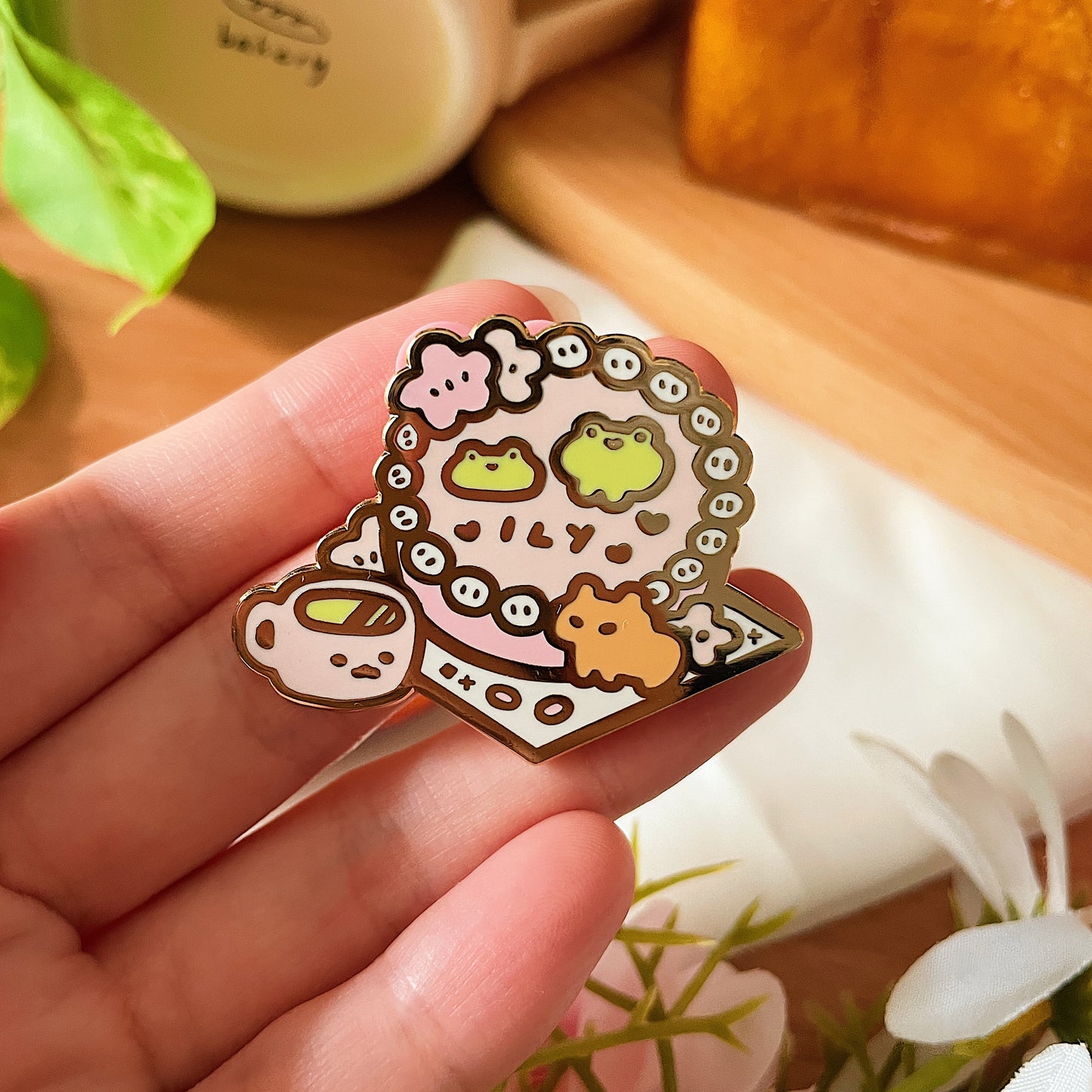 Sakura Cake Enamel Pin