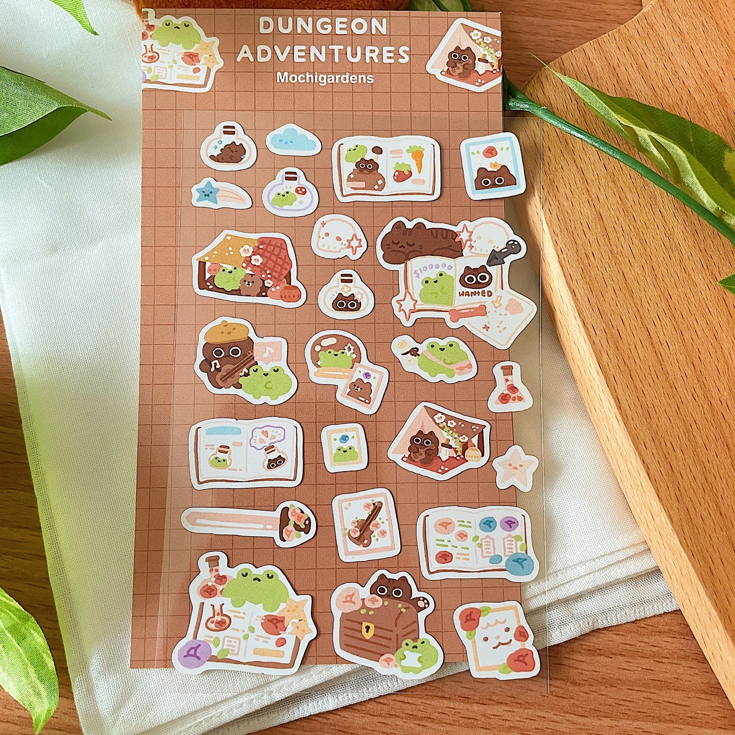 Dungeon Adventures Transparent Sticker Sheet *DISCOUNTED