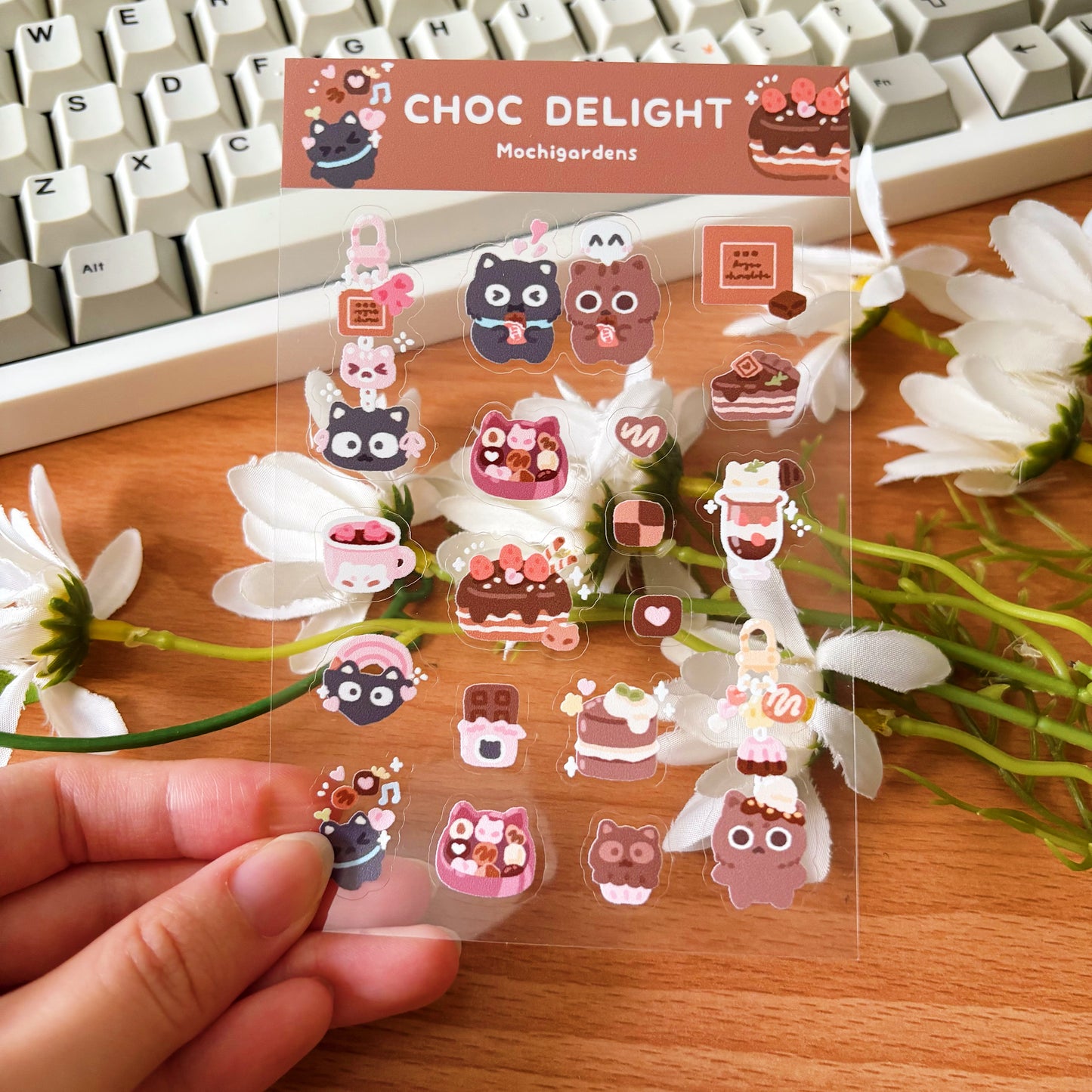 Choc Delight Transparent Sticker Sheet