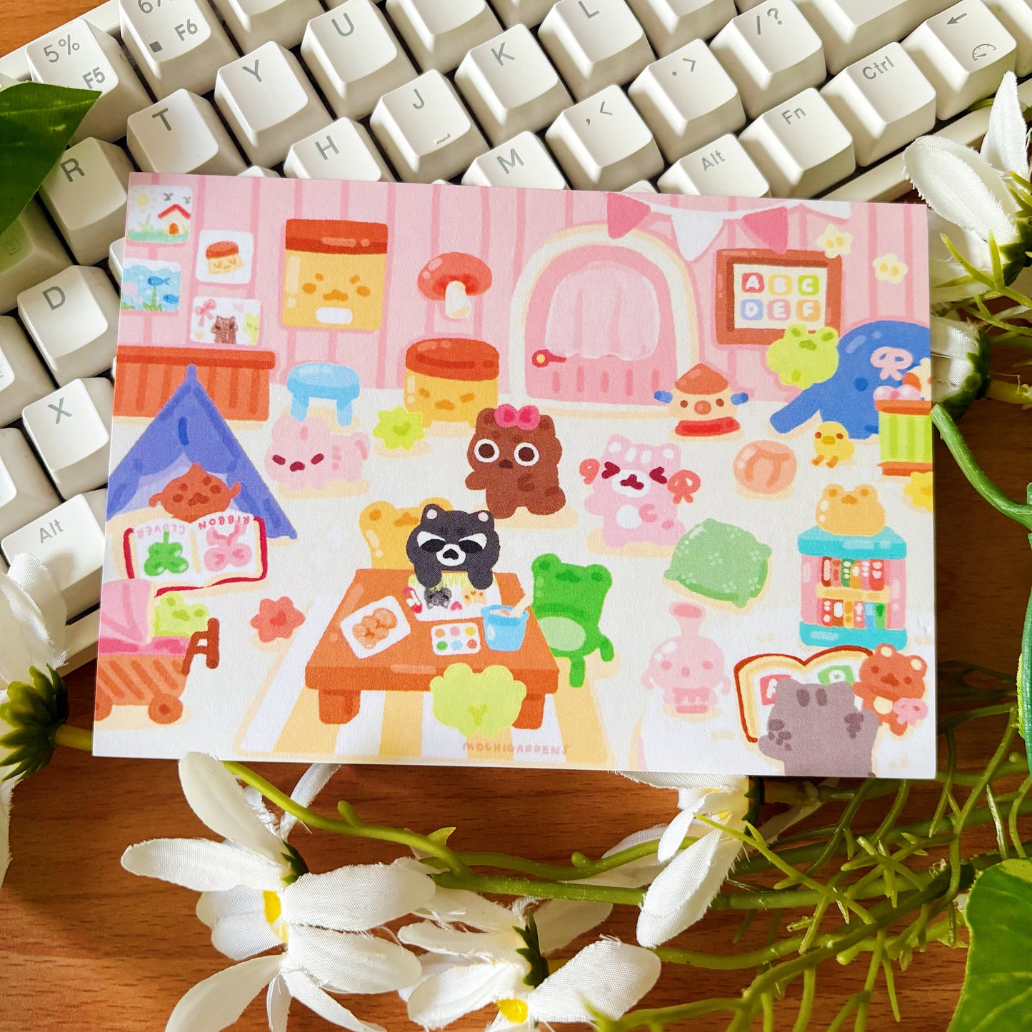 January Ko-Fi Sticker Sheet + Print Set - Kindergarten (Also available individually)