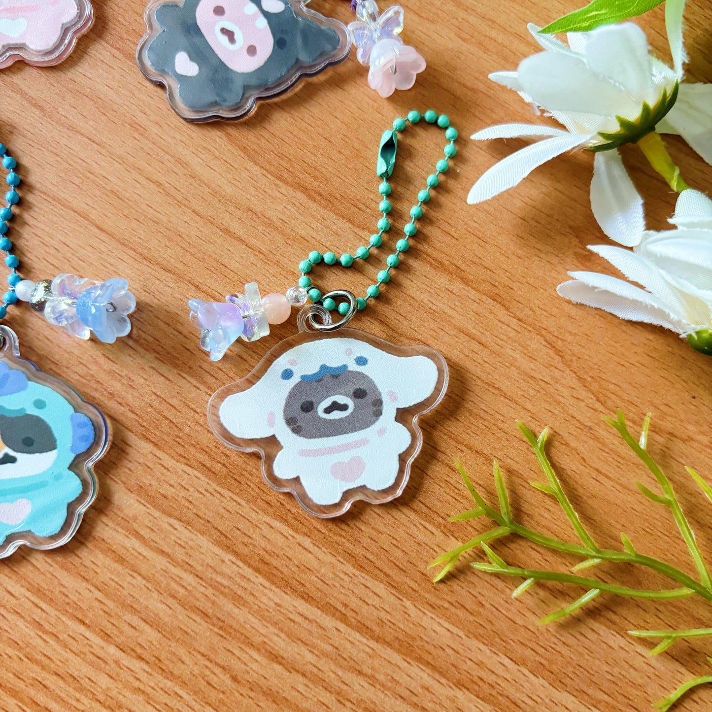 Gacha Cats in Costumes Keychain