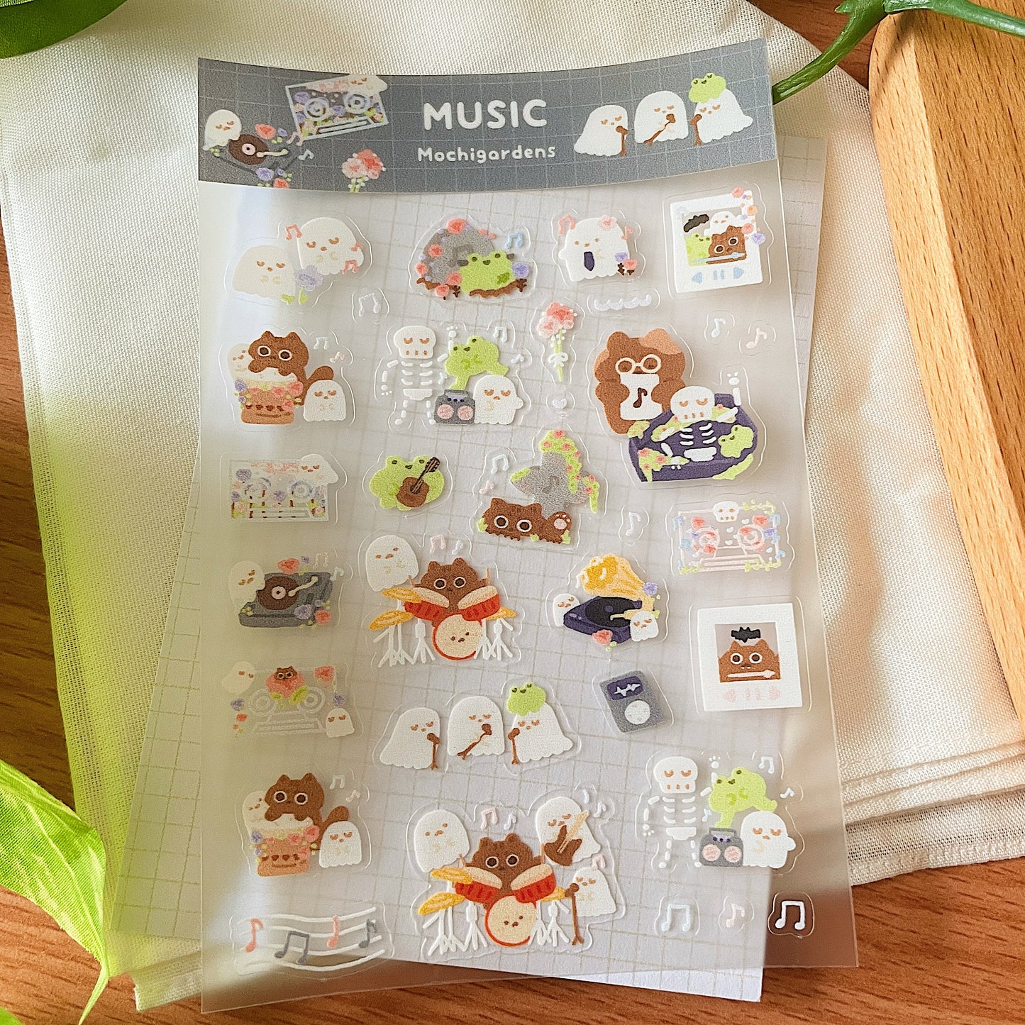 Music Transparent Sticker Sheet