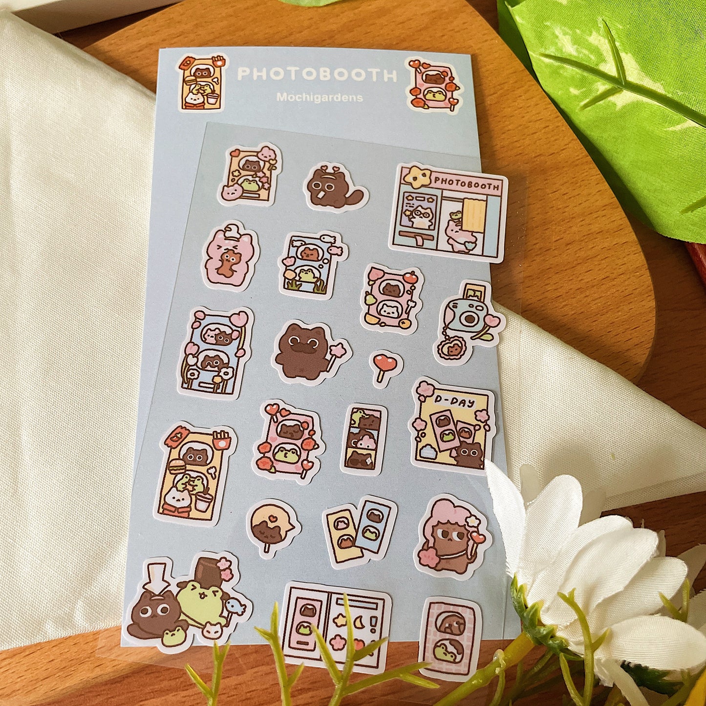 Photobooth Transparent Sticker Sheet