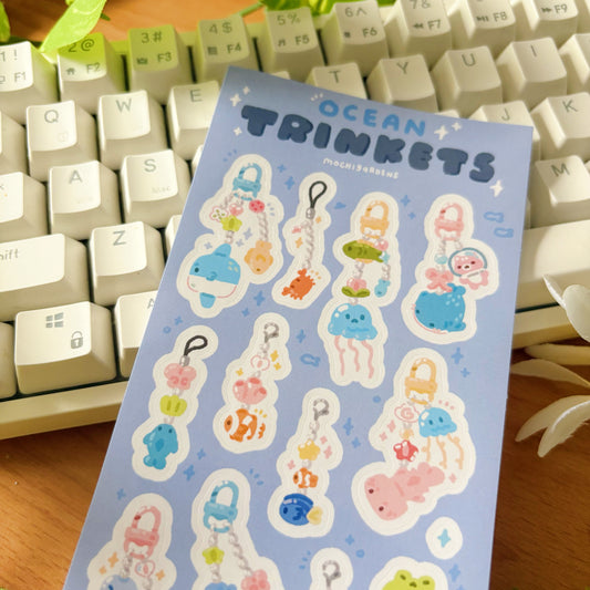 Ocean Trinkets Glossy Sticker Sheet