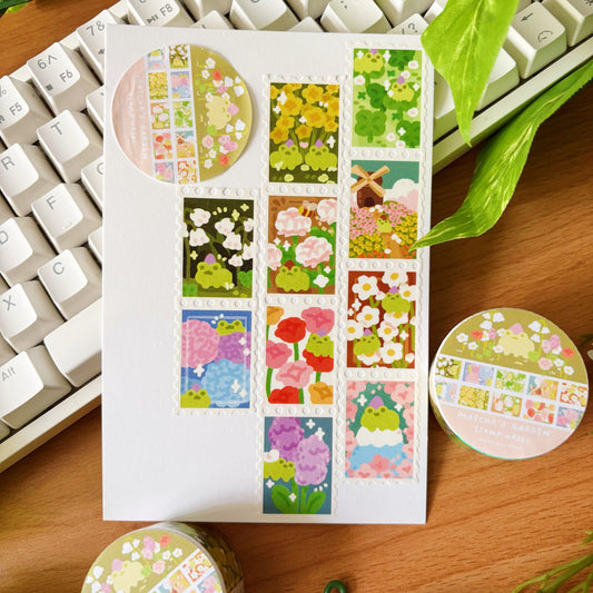 Matcha's Garden Stamp Washi Tape