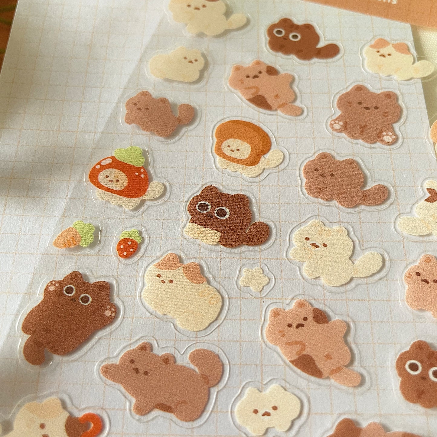 *Restocked* Cookie and Friends Transparent Sticker Sheet