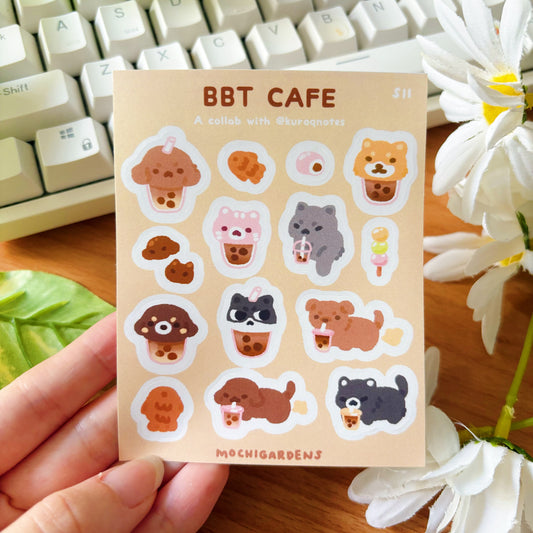 BBT Cafe Vinyl Sticker Sheet
