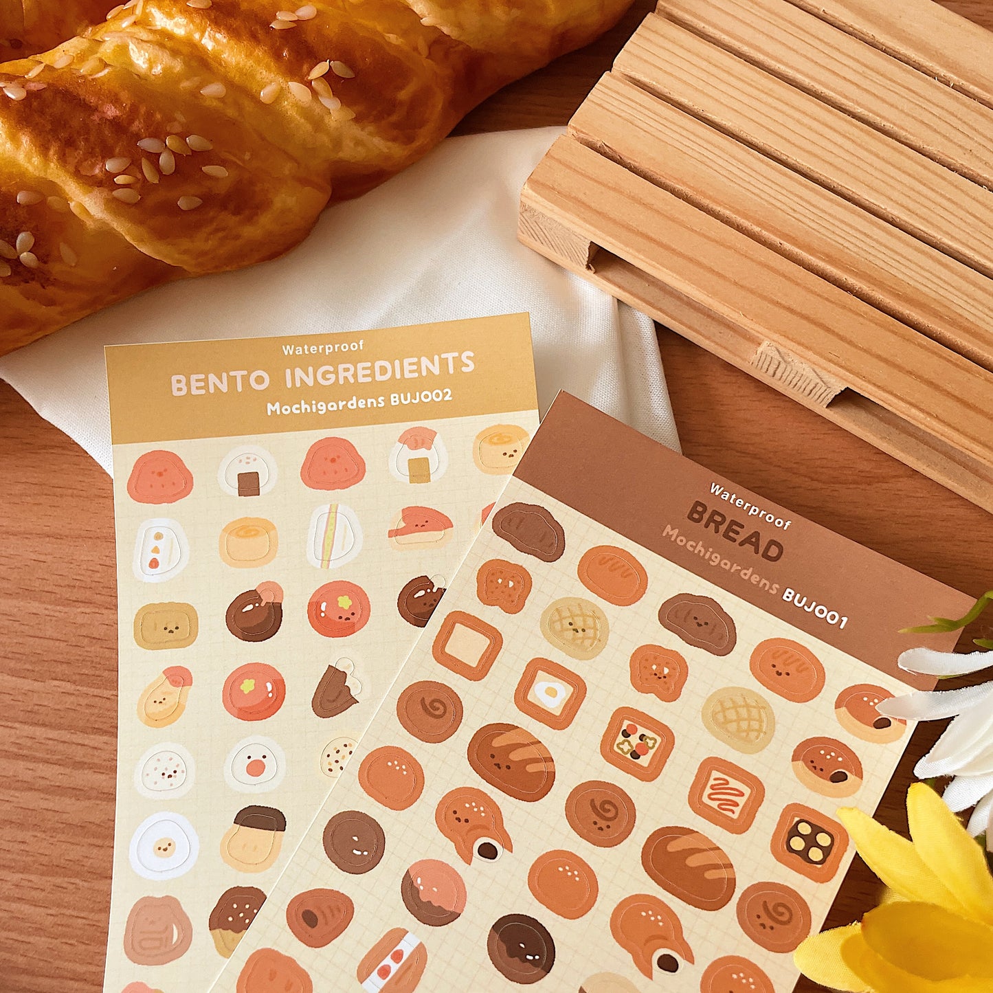 Bread Journalling Sticker Sheet *Waterproof