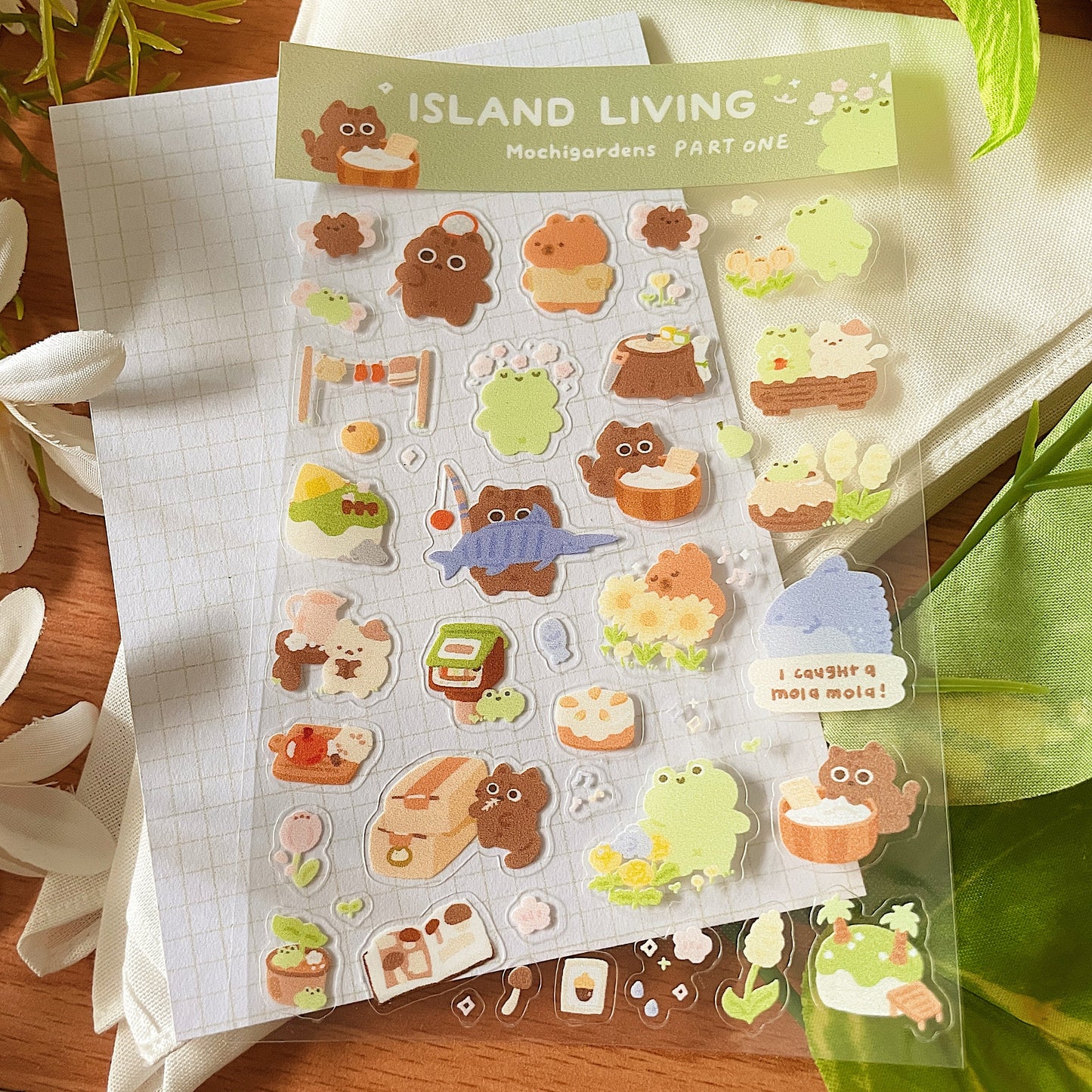 Island Living Transparent Sticker Sheet