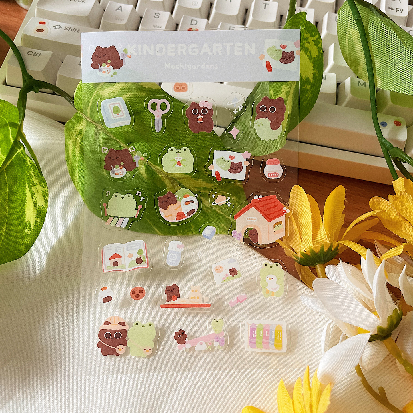 Kindergarten Transparent Sticker Sheet