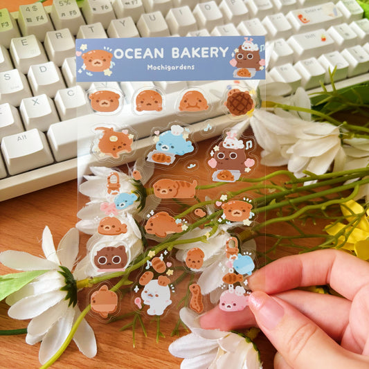 Ocean Bakery Transparent Sticker Sheet