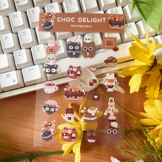 Choc Delight Transparent Sticker Sheet