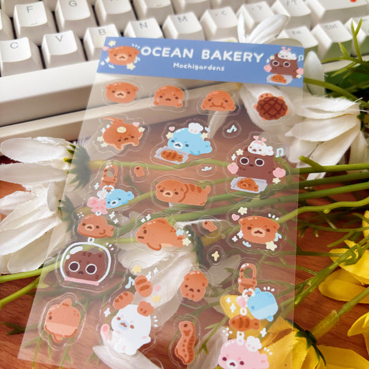 Ocean Bakery Transparent Sticker Sheet
