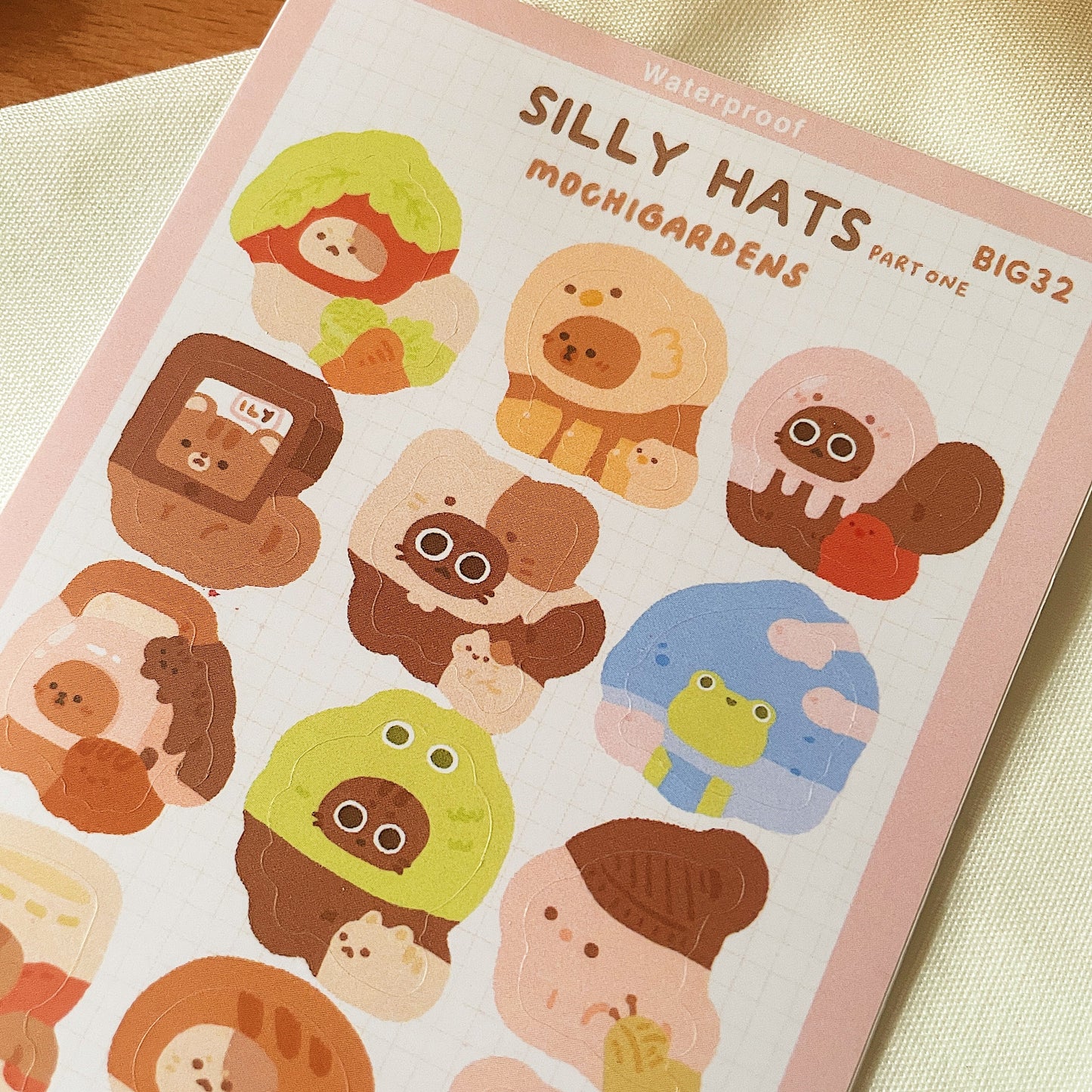 Silly Hats Sticker Sheet *Waterproof