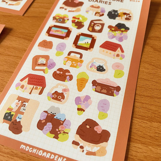 Cottagecore Diaries Sticker Sheet *Waterproof