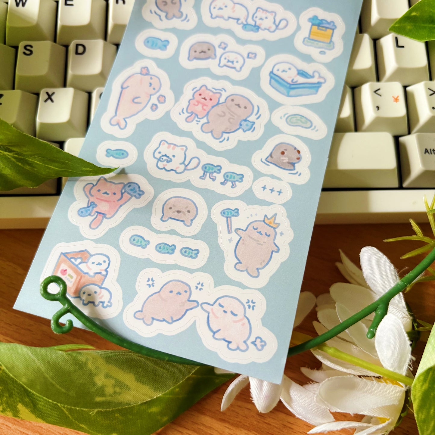 Seals Vinyl Sticker Sheet