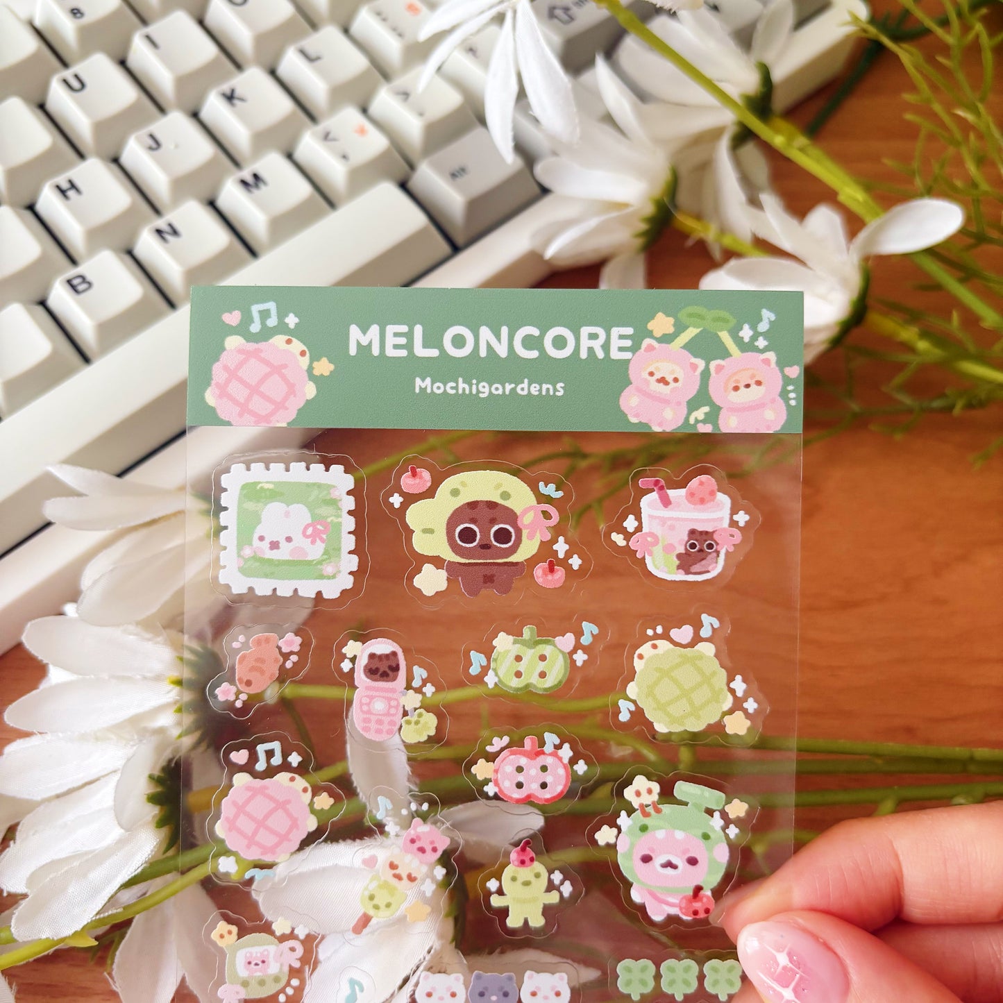 Meloncore Transparent Sticker Sheet