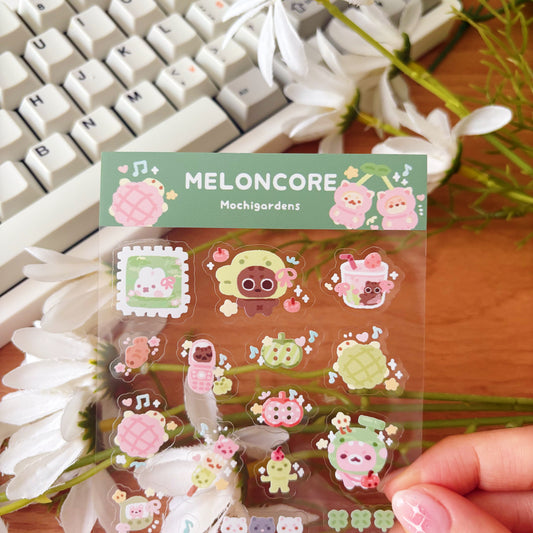 Meloncore Transparent Sticker Sheet
