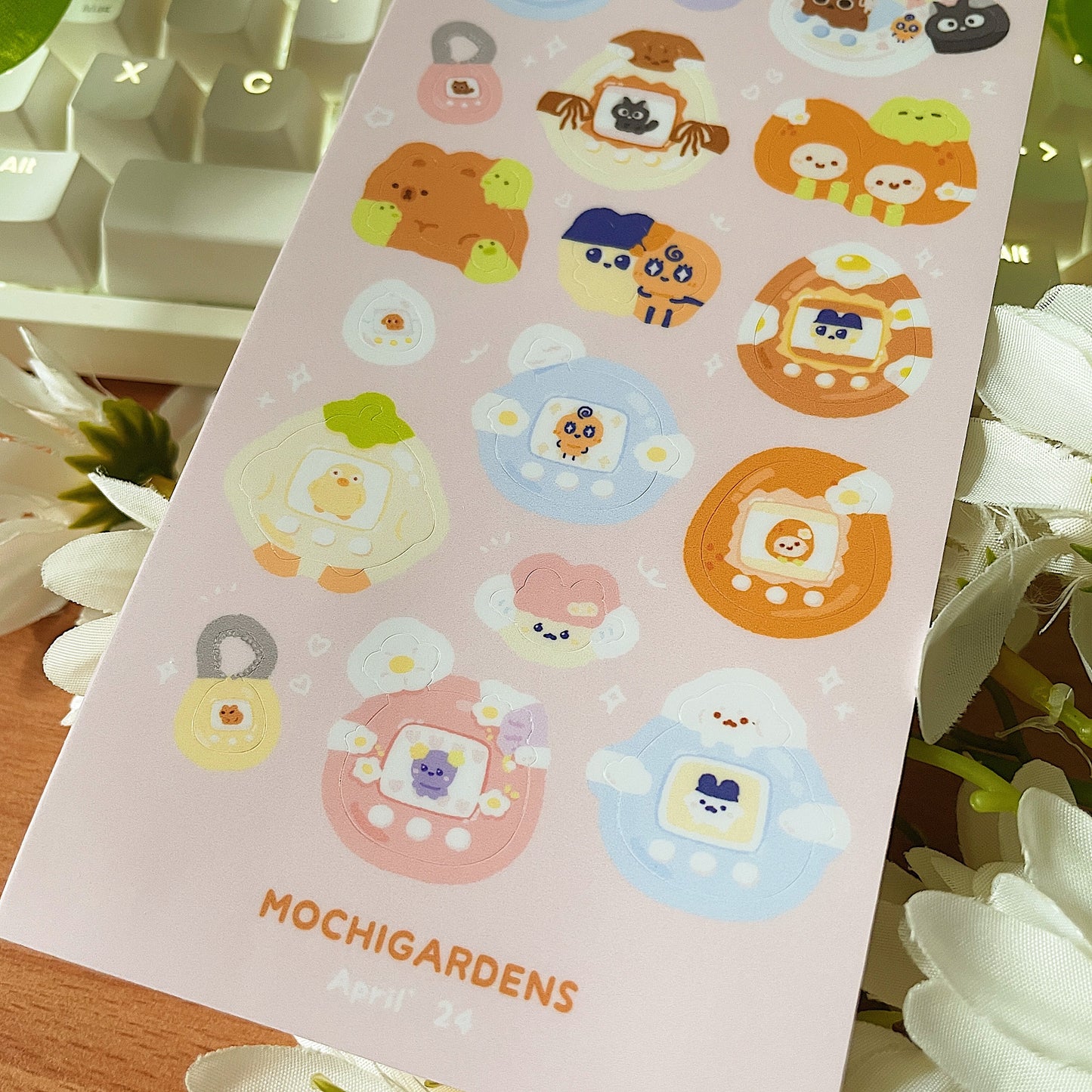 April Ko-Fi Sticker Sheet'24 - Mochitown *Waterproof