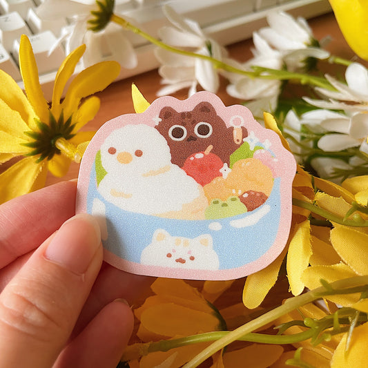 March Ko-Fi Sticker Flake - Bento *Waterproof