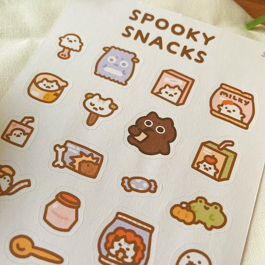 Spooky Snacks Sticker Sheet