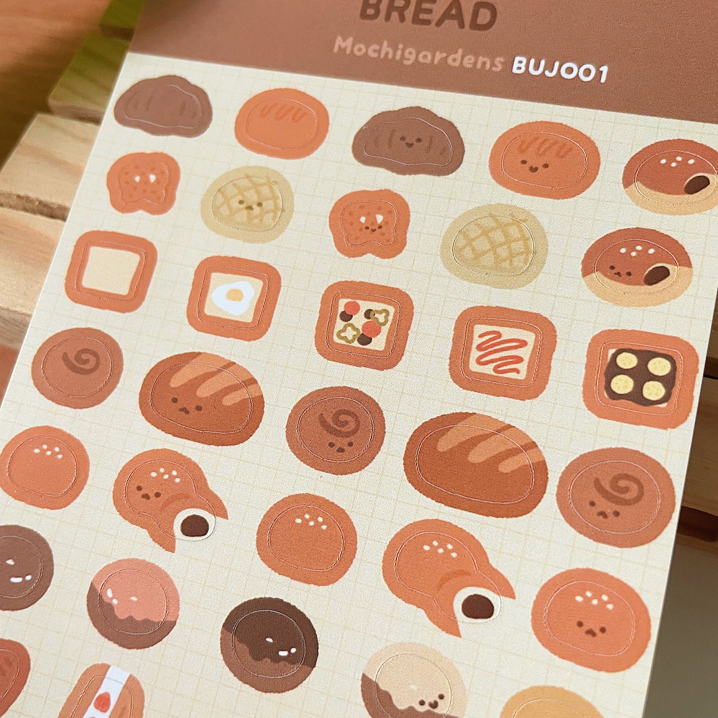 Bread Journalling Sticker Sheet *Waterproof