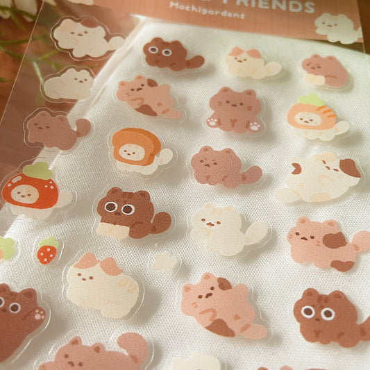 *Restocked* Cookie and Friends Transparent Sticker Sheet