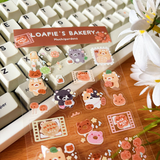 Loafie's Bakery Transparent Sticker Sheet